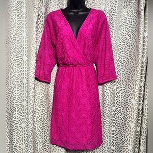 TORRID PINK LACE PULLOVER DRESS WITH POCKETS